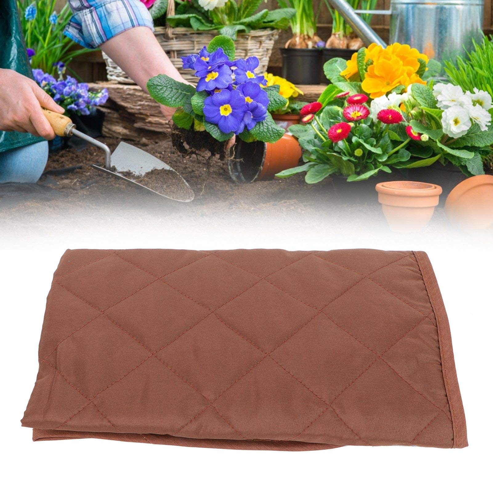 Garden Kneeling Pad Portable Moisture Proof Kneeler Mat Garden Kneeling Cushion Garden Accessory Kneeler Portective Pad for Gardening(Coffee)