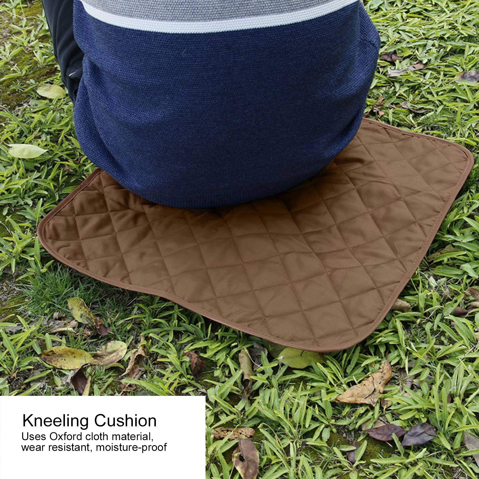 Garden Kneeling Pad Portable Moisture Proof Kneeler Mat Garden Kneeling Cushion Garden Accessory Kneeler Portective Pad for Gardening(Coffee)