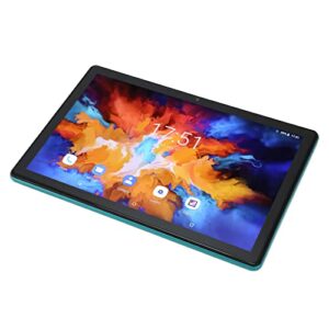 DAUZ Tablet PC, 100‑240V 8800mAh IPS HD Touch Screen Support 4GLTE Green Front 800W Rear 2000W 10.1in Tablet 8GB RAM 128GB ROM for Home Study (US Plug)