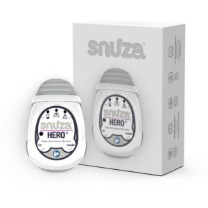 SNUZA Hero - Portable, Wearable Baby Abdominal Movement Monitor with Vibration and Alarm. - Newly Upgraded - Safer Sleeping for Infants.