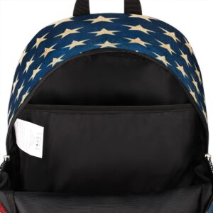 Herdesigns American Flag Custom Backpack for Men Women Adult 4th of July Personalized Lightweight Casual Laptop Backpack Customized Computer Hiking Gym Travel Travel Daypack with Name