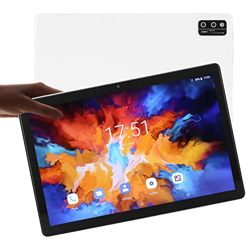 Naroote Tablet PC, 10.1 Inch IPS 8GB RAM 128GB ROM 5G WiFi 4G LTE HD Tablet for Business (US Plug)