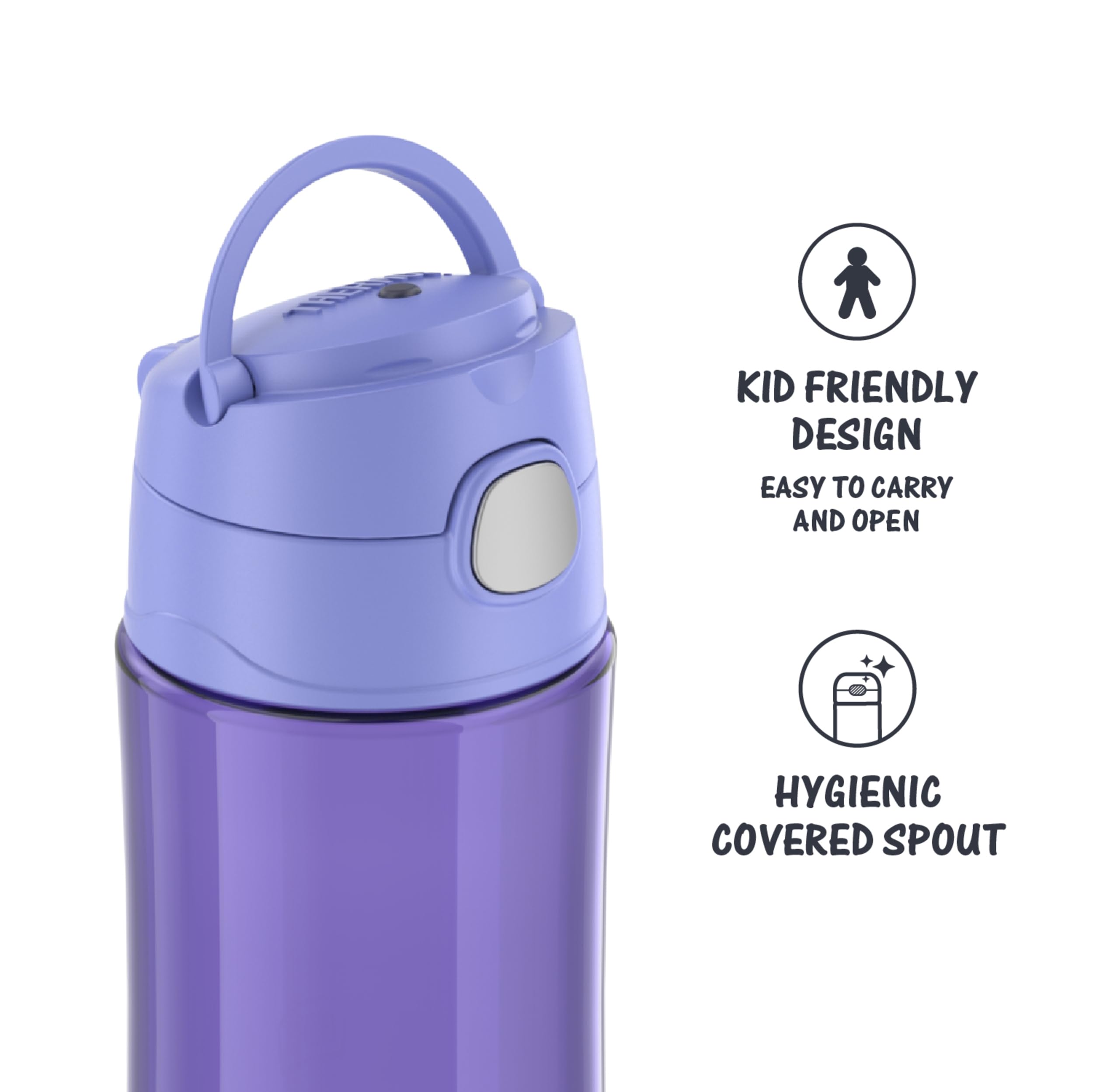 THERMOS FUNTAINER 16 Ounce Plastic Hydration, Lavender