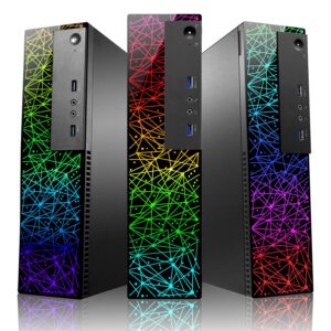 Lenovo ThinkCentre RGB Small Form Desktop Computer, Intel Core i7-6700 Upto 4.0GHz, Radeon RX 550 4GB GDDR5, 32GB RAM, 1TB SSD, 4K 2-Monitor Support, Wi-Fi, Bluetooth - Windows 10 Pro (Renewed)