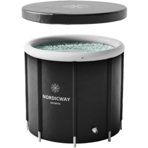 nordicway – ice bath large – cold plunge tub outdoor recovery – triple layered insulation – portable ice bath tub for athletes - durable cold tub