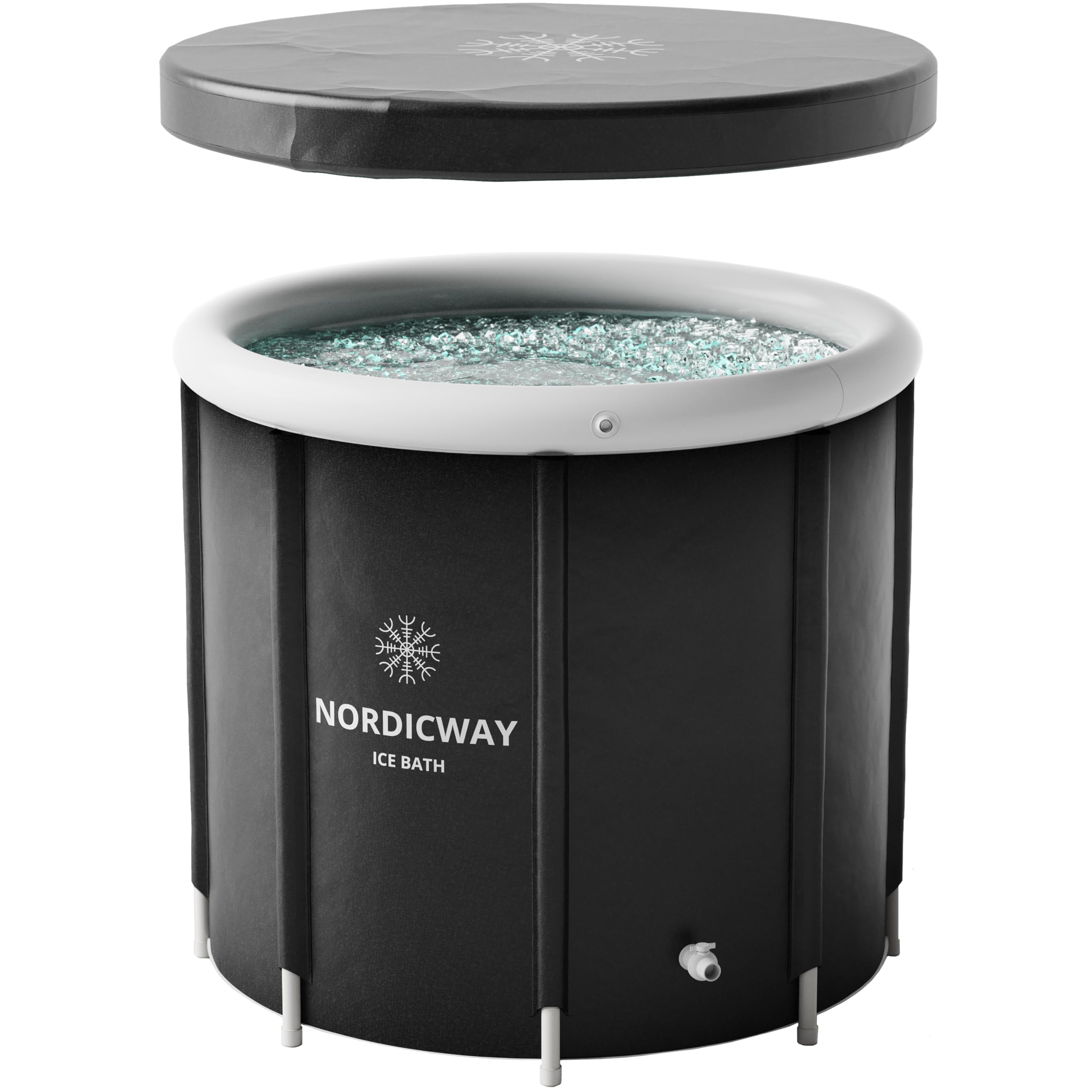 NORDICWAY – Ice Bath LARGE – Cold Plunge Tub Outdoor recovery – Triple Layered Insulation – Portable Ice Bath Tub For Athletes - Durable Cold Tub