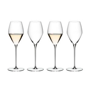 riedel 4-piece veloce sauvignon blanc wine glass set, 11.7 oz