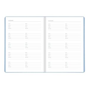 Letts of London Zodiac Weekly/Monthly Planner, 12 Months, January to December, 2024, Sewn Binding, A5 Size, 8.25" x 5.875", Multilingual, Sky (C082296-24)