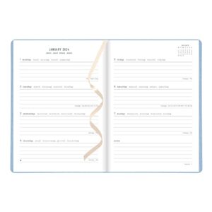 Letts of London Zodiac Weekly/Monthly Planner, 12 Months, January to December, 2024, Sewn Binding, A5 Size, 8.25" x 5.875", Multilingual, Sky (C082296-24)