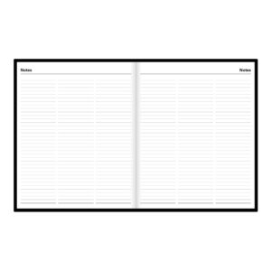 Letts of London Standard Daily Planner, 12 Months, January to December, 2024, Day-Per-Page, Quarto Size, 10.25" x 8.25", Black (C10YBK-24)