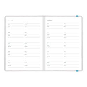 Letts of London Raw Weekly/Monthly Planner, 12 Months, January to December, 2024, Sewn Binding, A5 Size, 8.25" x 5.875", Multilingual, Grey (C082307-24)