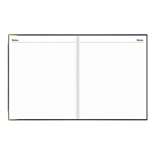 Letts of London Classic Weekly Planner, 12 Months, January to December, 2024, Appointments, Gold Corners, Quarto Size, 10.25" x 8.25", Blue (C32YBE-24)