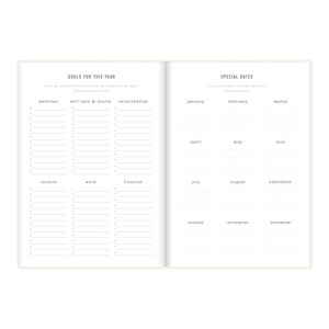 Letts of London Inspire Weekly/Monthly Planner, 12 Months, January to December, 2024, A5 Size, 8.25" x 5.875", Multilingual, White (C082019-24)