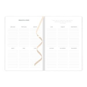 Letts of London Zodiac Weekly/Monthly Planner, 12 Months, January to December, 2024, Sewn Binding, A5 Size, 8.25" x 5.875", Multilingual, Ivory (C082297-24)