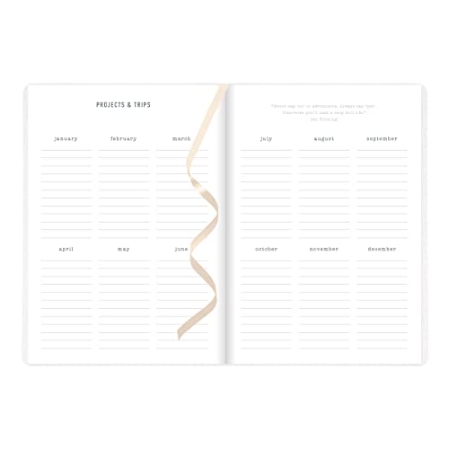 Letts of London Zodiac Weekly/Monthly Planner, 12 Months, January to December, 2024, Sewn Binding, A5 Size, 8.25" x 5.875", Multilingual, Ivory (C082297-24)