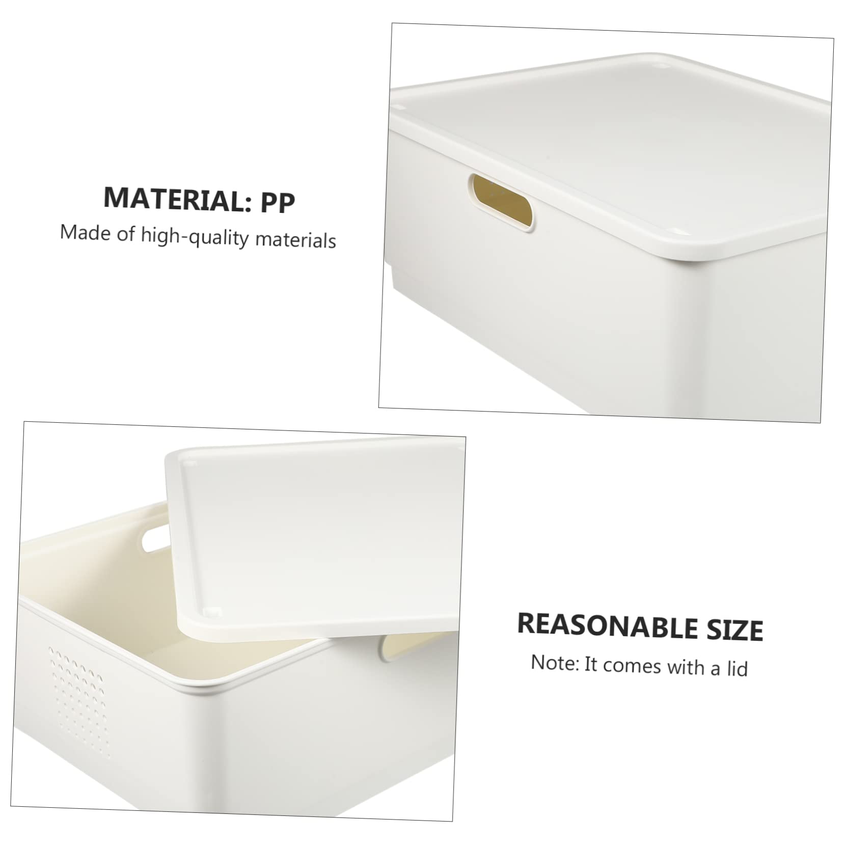 BESPORTBLE Storage Bin with Lid 1pc Box Box Japanese Storage Box Kids Organizer Bins Storage Bins with Lids Plastic Organizer Box Box Bin Organizer Sundry Box Desktop Sundries Bin