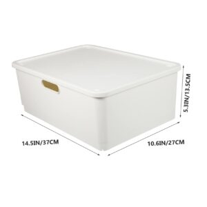 BESPORTBLE Storage Bin with Lid 1pc Box Box Japanese Storage Box Kids Organizer Bins Storage Bins with Lids Plastic Organizer Box Box Bin Organizer Sundry Box Desktop Sundries Bin