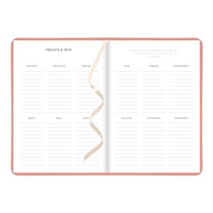 Letts Conscious Weekly/Monthly Planner, 12 Months, January to December, 2024, Sewn Binding, A5 Size, 8.25" x 5.875", Multilingual, Clay (C082397-24)