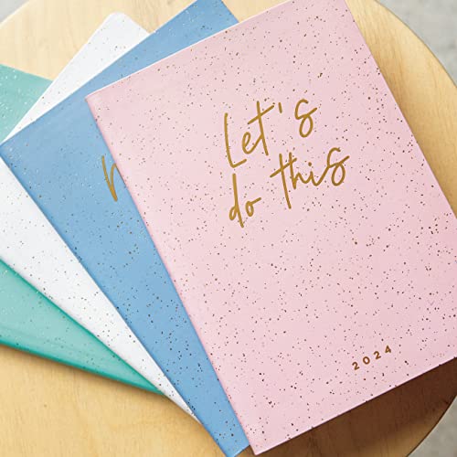 Letts of London Inspire Weekly/Monthly Planner, 12 Months, January to December, 2024, A5 Size, 8.25" x 5.875", Multilingual, Blue (C082020-24)