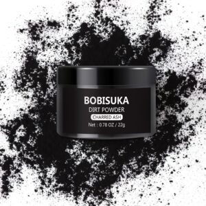 bobisuka makeup special effects dirt powder for halloween makeup theme party wedding movies stage performances cosplay(0.78 oz)(charred ash)