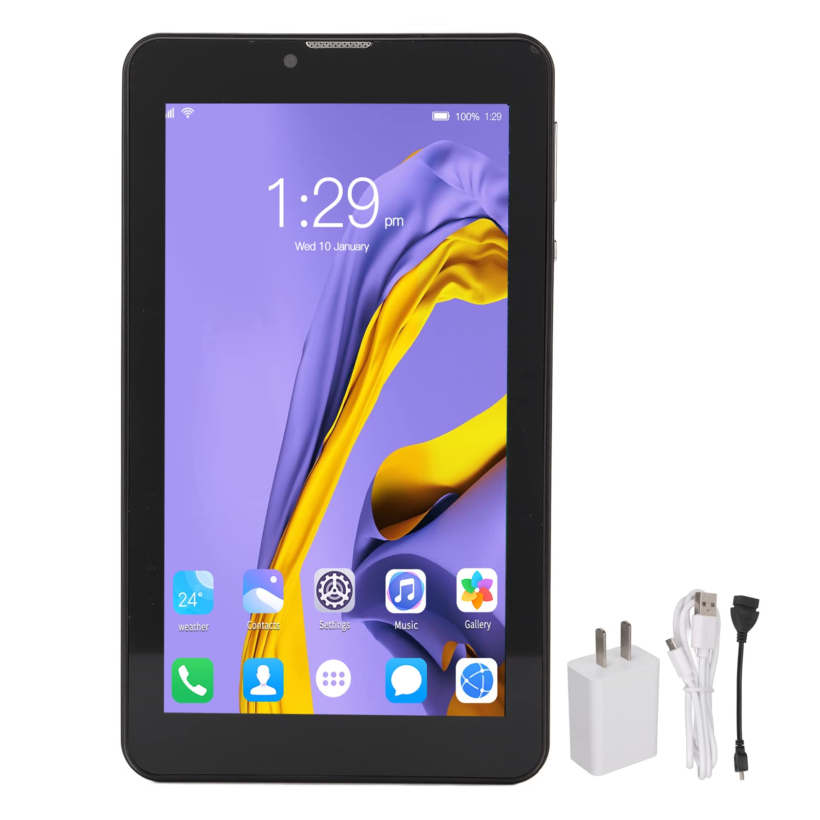 10 Tablet,7 Inch 1280x800 IPS HD Touch Screen,2G RAM 32G ROM,Octa Core Processor,5G WiFi Dual Band Tablet PC,3500 MAh Battery,2MP/5MP Camera (US Plug)