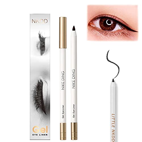 MKOXPO Heykomi Eyeliner - Heykomi Non-Smudging Waterproof And Long-Lasting Eyeliner Pencil, Quick Drying Long Lasting Waterproof and Sweat Proof Eyeliner, Extra Fine Eyeliner with Sharpener (2*Black)