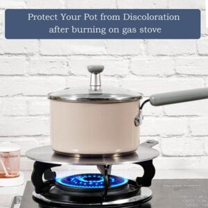 ACTIV CUISINE 9.45 Inch Heat Diffuser Stainless Steel Induction Diffuser Plate for Electric Gas Stove Glass Induction Cooktop Heat Diffuser with Detachable Handle, Protects Pot Cookware Accessories