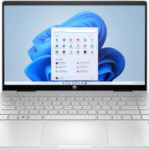 HP 2023 Pavilion x360 14" FHD Touchscreen 2-in-1 Laptop, 12th Gen Intel 10-Core i5-1235U (Beat i7-1195G7), 8GB DDR4 RAM, 512GB PCIe SSD, WiFi 6, Backlit KB, FR, Windows 11, BROAGE Cable