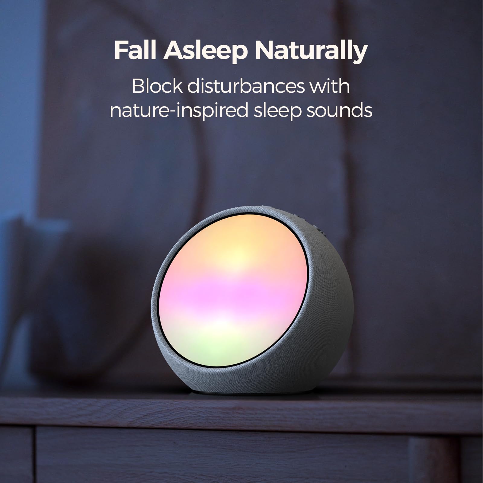 REACHER White Noise Sound Machine, Ambient Night Light for Sleep, 21 Soothing Vibrant Natural Sounds, Brown, Pink & White Noise Machine for Baby, Adults, Kids