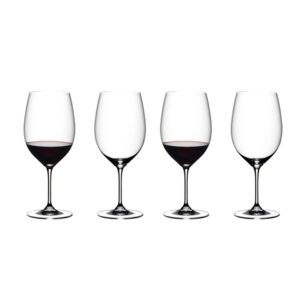 riedel 4-piece vinum cabernet sauvignon/merlot wine glass set, 22 oz
