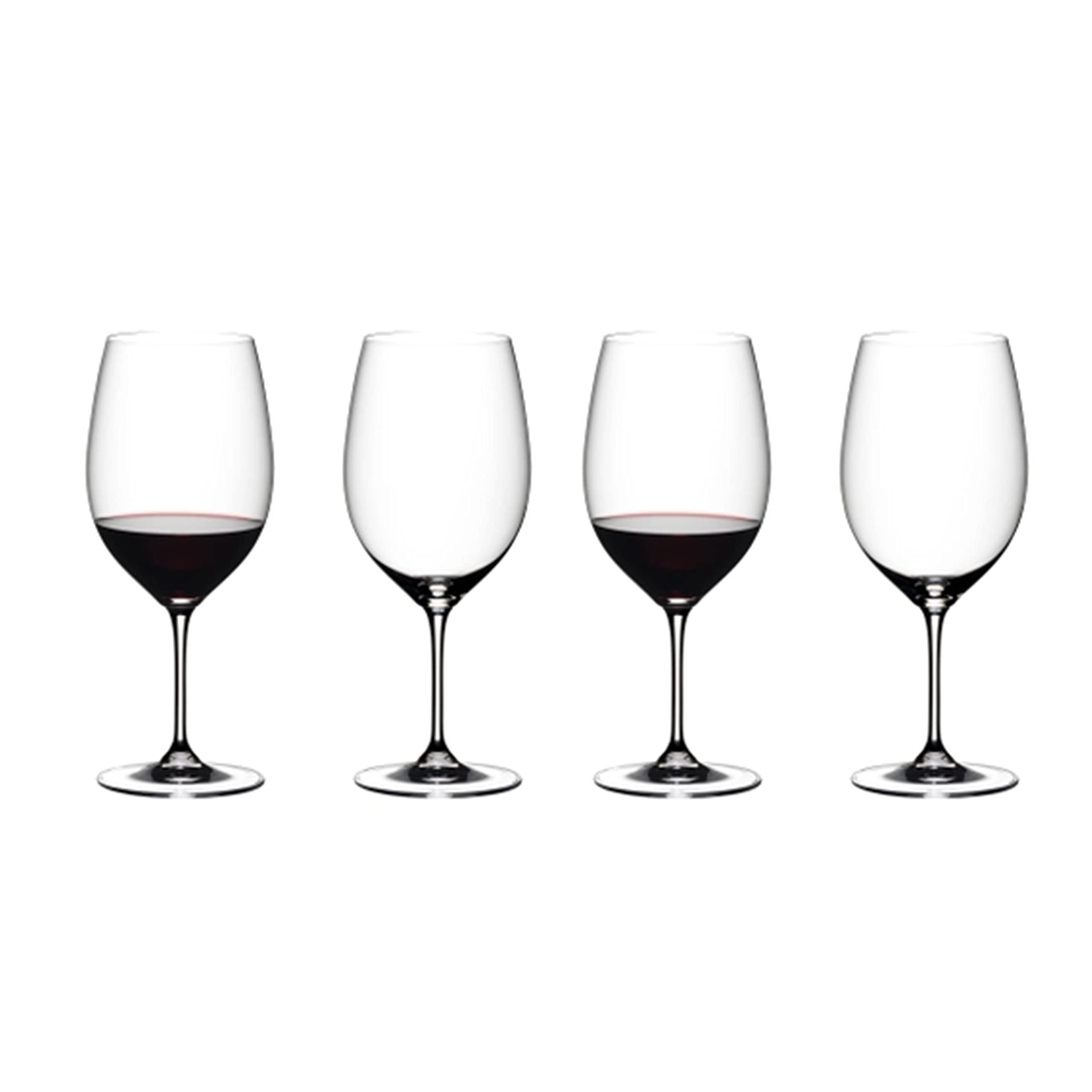 Riedel 4-Piece Vinum Cabernet Sauvignon/Merlot Wine Glass Set, 22 Oz