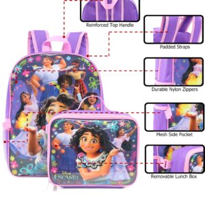 Ruz Encanto 16' Full Size Mirabel Backpack Lunchbox Set Bookbag School Set