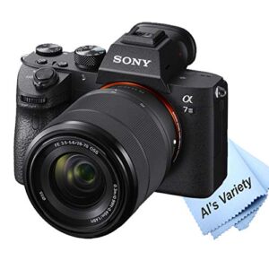 Sony a7 III Mirrorless Digital Camera with 28-70mm Lens + 64GB Memory + Case+ Steady Grip Pod + Tripod+ Software Pack + More (30pc Bundle)