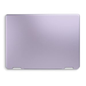 mightyskins skin compatible with hp spectre x360 14" (2022) full wrap kit - solid lilac | protective, durable, and unique vinyl decal wrap cover | easy to apply | made in the usa