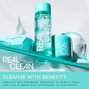 Real Techniques Real Clean In-The-Clear Eye Makeup Remover, Gentle Liquid Makeup Remover, Skin Repair Ingredients, Hyaluronic Acid & Vitamin C, Vegan & Cruelty-Free, 4 fl.oz./110 mL Bottle