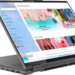 Lenovo 2022 Yoga 7i 16" 2.5K Touchscreen 2-in-1 Laptop, Intel Core i5-1240P, 8GB Memory, 2TB SSD, Iris Xe Graphics, Fingerprint, Backlit KB, Win11, Storm Grey, W/GaLiMu