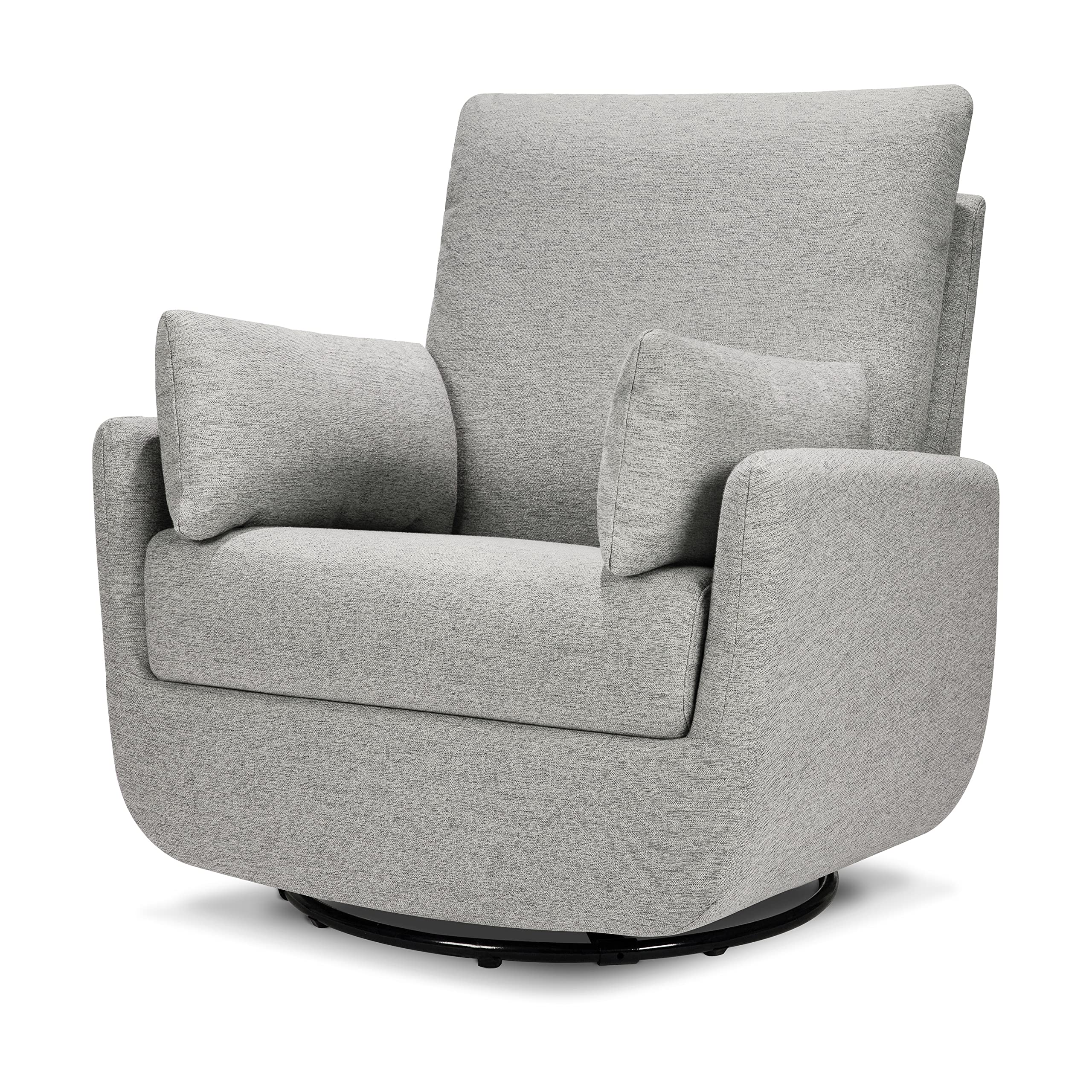 Davinci Juno Swivel Glider in Frost Grey, Greenguard Gold & CertiPUR-US Certified