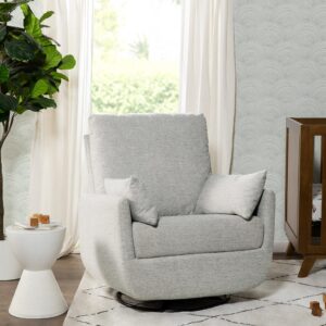 Davinci Juno Swivel Glider in Frost Grey, Greenguard Gold & CertiPUR-US Certified