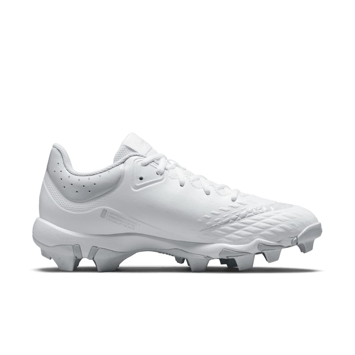 Nike Hyperdiamond 4 Keystone Molded Softball Cleats White | White | Black Size 10 Medium