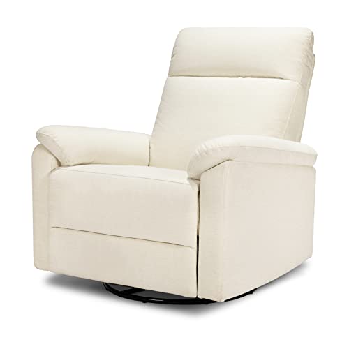 DaVinci Suzy Swivel Recliner in Vanilla, GREENGUARD Gold & CertiPUR-US® Certified