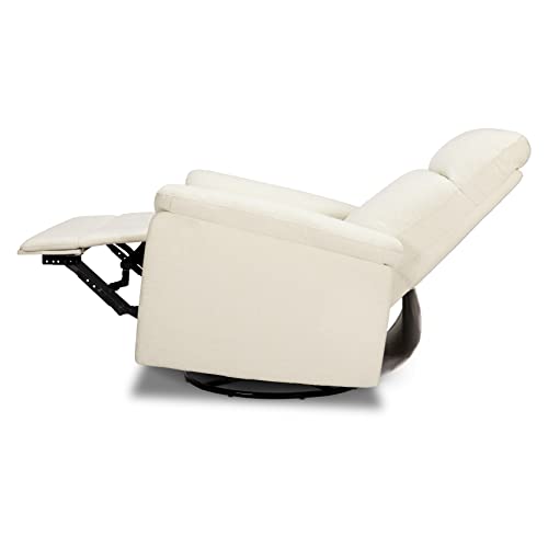 DaVinci Suzy Swivel Recliner in Vanilla, GREENGUARD Gold & CertiPUR-US® Certified