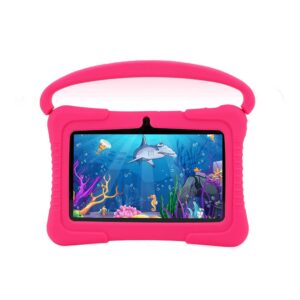 ycq kids tablet q8,7 inch android tablet pc,2gb ram 32gb rom,wifi,dual camera,educational,games,parental control app(pink)