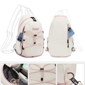 Sucipi Crossbody Sling Bag for Women Convertible Hiking Backpack Trendy Shoulder Bag Chest Bag Lightweight Belt Bag Mini Backpack for Travel Sport