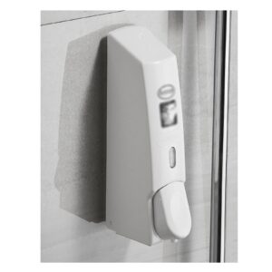 Soap Pump Dispenser Wall-Mounted Foam Soap Dispenser Small and Large-Capacity Plastic Dispenser Can Replenish Liquid White 600ml / 21oz Bottles Dispenser