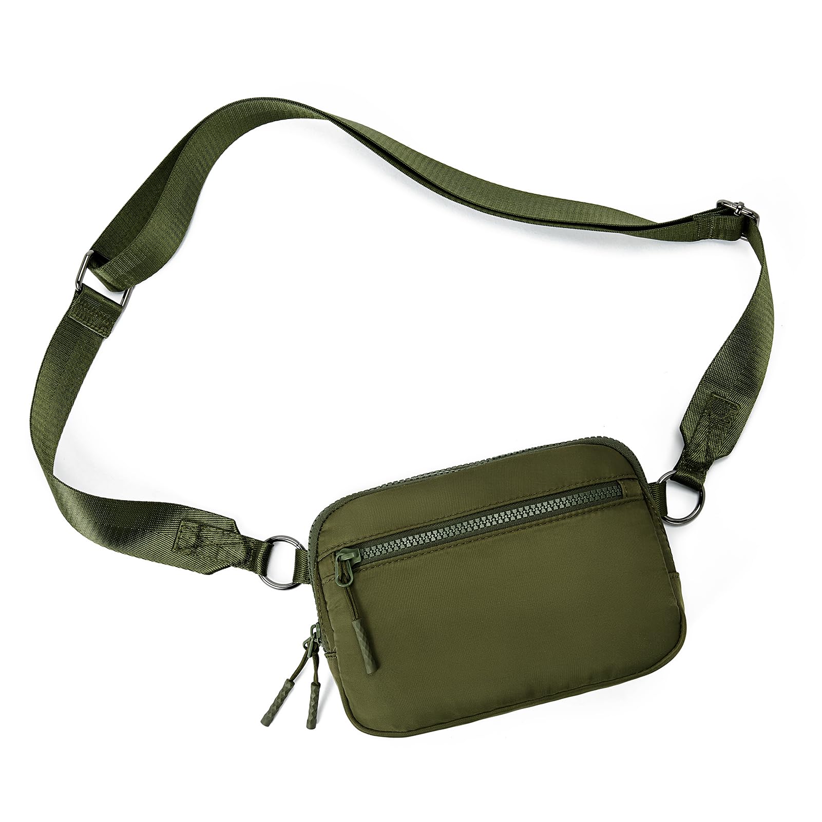 WESTBRONCO Small Crossbody Bags for Women Nylon with Adjustable Strap, Mini Crossbody Purse, Fahion Shoulder Bag for Traveling Workout Green