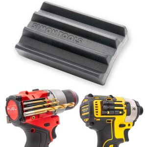 simon tools magnetic drill bit holder for impact drivers and drills - superior hold with 3m adhesive - drill accessory that fits most drills: milwaukee, dewalt, makita, klein, bosch