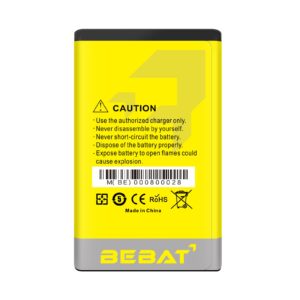 BEBAT (2 Pcs) BL-5C Battery, 3.7V 1800mAh Rechargeable BL-5C Battery Suitable for Household Radio, Nokia with Current Protection