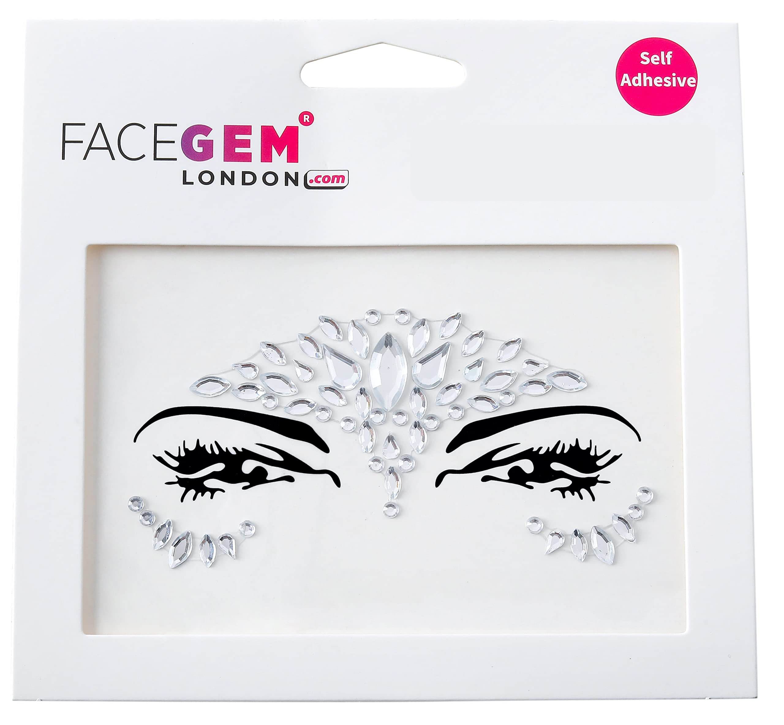 32 PCS Face Gems (RANDOM DESIGNS) Self- Adhesive Glitter Jewel Tattoo Sticker Festival Gems Rave Party Body Make Up C2ZAKMIX-A