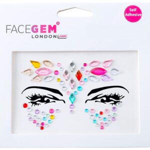 32 PCS Face Gems (RANDOM DESIGNS) Self- Adhesive Glitter Jewel Tattoo Sticker Festival Gems Rave Party Body Make Up C2ZAKMIX-A