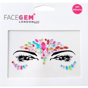 32 PCS Face Gems (RANDOM DESIGNS) Self- Adhesive Glitter Jewel Tattoo Sticker Festival Gems Rave Party Body Make Up C2ZAKMIX-A